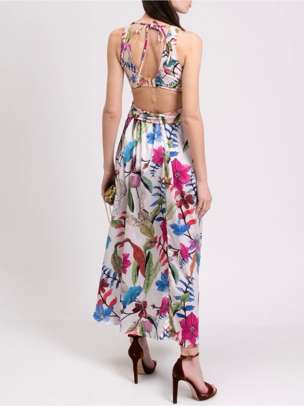 NWT PatBO Zamia Floral Maxi Dress- small - Picture 3 of 7